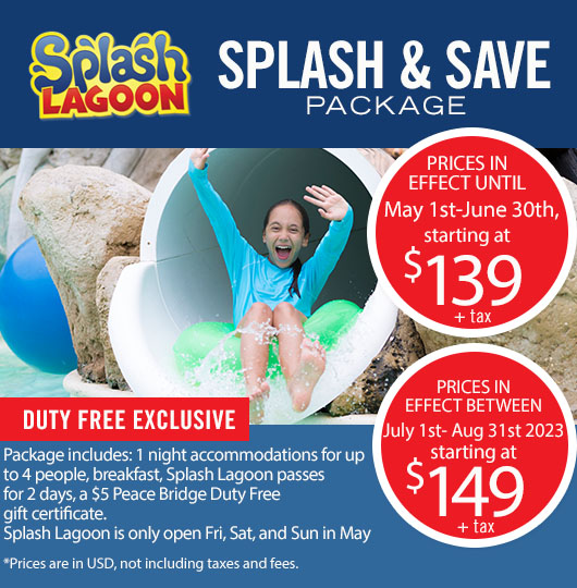 Peace Bridge Duty Free Splash Lagon Summer 2023